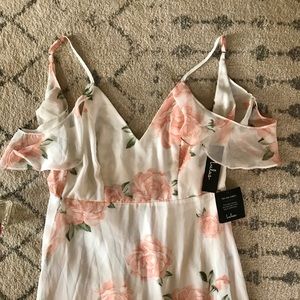Lulu's Dresses - IVORY FLORAL PRINT MAXI DRESS Lulu's Dresses - IVORY FLORAL PRINT MAXI DRESS